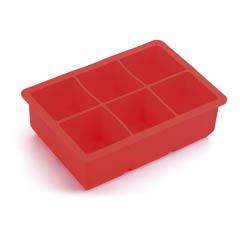 Groovy Set of 6 Square Silicone Ice Mold, 48x48x48 cm - Groovy