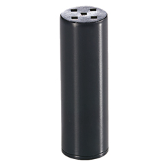 Groovy Single Flaked Pepper Shaker, Square, 4x12 cm, Black - Biradlı