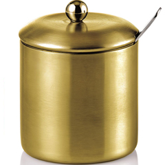 Groovy Single Spice Rack Set, Gold - Biradlı