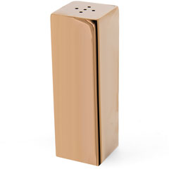 Groovy Square Single Salt Shaker, Copper - Groovy