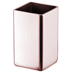 Groovy Square Single Toothpick Holder, Copper - Groovy