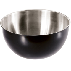 Groovy Steel Mayonnaise Bowl Ø 16cm - 1.5 Lt Black - Biradlı