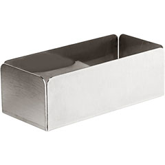Groovy Steel Square Sachet Sugar Bowl, 5.5 x 12x4 cm - Groovy