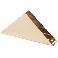 Groovy Triangle Napkin Holder, Single, Gold - Groovy