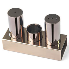 Groovy Üçlü Round Thick Salt Shaker, Copper - Groovy