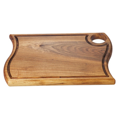 Groovy Walnut Asymmetric Steak Board, 35x25,cm - Groovy