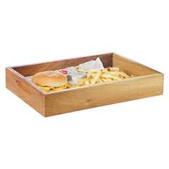 Groovy Walnut Hamburger Presentation Box, 33x23x5.5 cm - Groovy