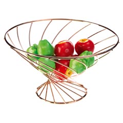 Groovy Wire Fruit Basket, Copper 30x14x16 cm - Groovy