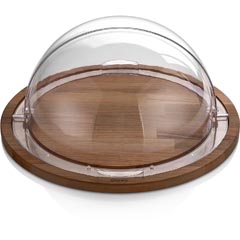 Groovy Wooden Base Polycarbonate Rolltop, Round, 46x2 cm - Groovy