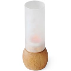 Groovy Wooden Candle Holder Sphere 5x17 cm - Groovy