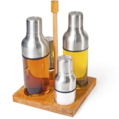 Groovy Wooden Stand 4-piece Oil Set, 300 cc - Groovy