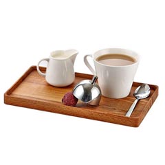 Groovy Wooden Stand Rectangular Nescafe Set 24x14x2 cm - Groovy