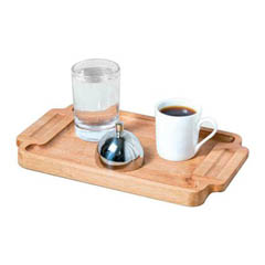 Groovy Wooden Stand Rectangular Turkish Coffee Presentation Set 25x15x1.8 cm - Groovy