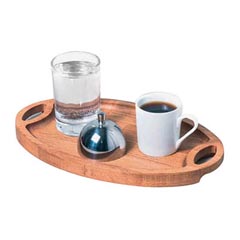 Groovy Wooden Stand Turkish Coffee Presentation Set 25x15x1.8 cm - Groovy