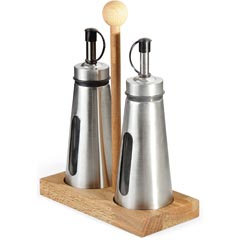 Groovy Wooden Stand with 2-Piece Oil Stand, 150 cc - Groovy