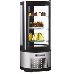 Gtech Cylindrical Upright Cold Display Unit, 100 Liter, 48x48x103 cm - Gtech