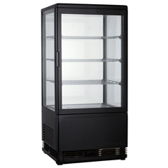 Gtech RT68L Dik Tip Soğuk Teşhir Vitrini, 68 L, 45,2x40.6x89,1 cm, Siyah - Gtech