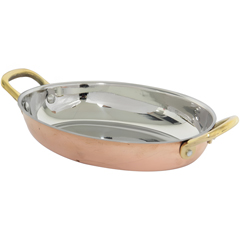 Gurmeaid Egg Pan, Exterior Copper, Interior Stainless Steel, 16 cm - Gurmeaid