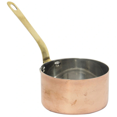 Gurmeaid Mini Sauce and Frying Pan, Outer Copper, Inner Stainless Steel, 8x4.5 cm - Gurmeaid