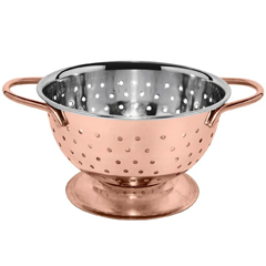 Gurmeaid Mini Strainer, Exterior Copper, Interior Stainless Steel, 10x6 cm - Gurmeaid