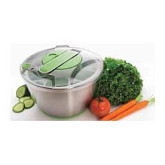 Gurmeaid Salad Spinner, Stainless Steel, 6 Liter - Gurmeaid