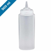 Gurmeaid Squeeze Bottle, Transparent, Wide, 500 ml - Gurmeaid