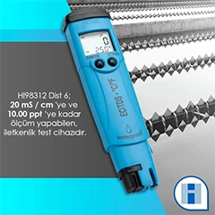 Hanna Dist 6 Conductivity EC and TDS Meter, HI 98312 - 4