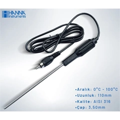 Hanna HI8424 External Probe pH, mV, Temperature Meter - 4