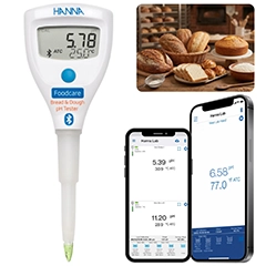 Hanna HI9810382 Ekmek ve Hamur pH Test Cihazı, Bluetooth Bağlantılı - Hanna Instruments (1)
