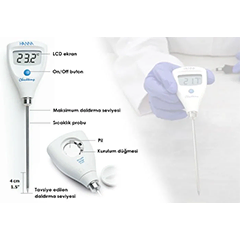 Hanna HI98501 Çok Hassas Problu Termometre, 0,2C - 4