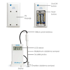 Hanna HI98509 Kablolu Problu Çok Hassas Termometre - 4