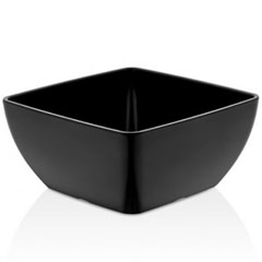 Happy Chef Corona Square Bowl, 12.5x12.5 cm, Black - Happy Chef