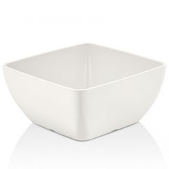 Happy Chef Corona Square Bowl, 12.5x12.5, White - Happy Chef