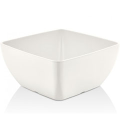 Happy Chef Corona Square Bowl, 19x19 cm, White - Happy Chef