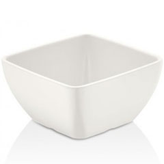 Happy Chef Corona Square Bowl, 25x25 cm, White - Happy Chef