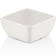 Happy Chef Corona Square Bowl, 9x9 cm, White - Happy Chef