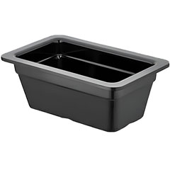 Happy Chef GN 1/4 Gastronorm Küvet, 10 cm, Siyah - Happy Chef