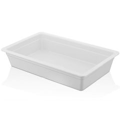 Happy Chef GN 1/1 Gastronorm Container, 6.5 cm, White - Happy Chef