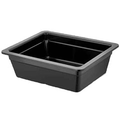 Happy Chef GN 1/2 Gastronorm Container, 10 cm, Black - Happy Chef