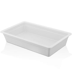 Happy Chef GN 1/2 Gastronorm Tray, 6.5 cm, White - Happy Chef