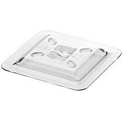 Happy Chef GN 1/6 Gastronorm Pan Lid, 17.6x16.2 cm, Transparent - Happy Chef