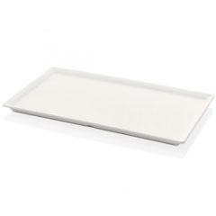 Happy Chef Maya Service Plate, 43x25cm, White - Happy Chef