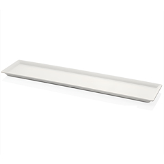 Happy Chef Maya Service Plate, 60x13.5cm, White - Happy Chef