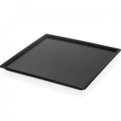 Happy Chef Maya Square Service Plate, 35x35cm, Black - Happy Chef