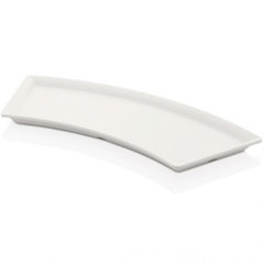 Happy Chef Maya Square Service Plate, 40x15cm, White - Happy Chef