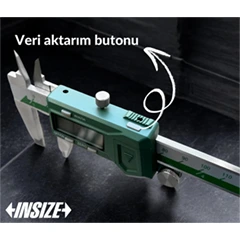 İnsize 1113-150 Bilgi Çıkışlı Dijital Kumpas, 0-150 mm - 4
