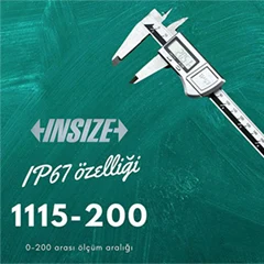 İnsize 1115-200 Su Geçirmez Dijital Kumpas IP67, 0-200 mm - 2