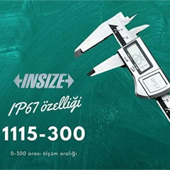 İnsize 1115-300 Su Geçirmez Dijital Kumpas IP67, 0-300 mm - 2