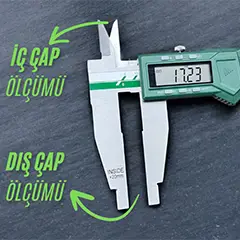 İnsize 1136-601 Çift Çeneli Dijital Kumpas, 0-600 mm - 4