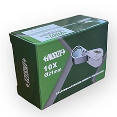 İnsize 7515-10 Katlanır El Tipi Işıklı Lup Büyüteç, 10X - 2